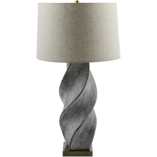 Kaiulani Accent Table Lamp – Elegant Ceramic Base, Linen Shade, Copper Finish – Luxury Traditional Home Decor Accent (32")